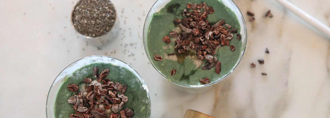 Superfood Green Honey Chia Seed Pudding