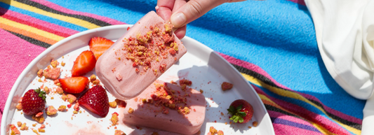 Strawberry Shortcake Nice Cream Bars