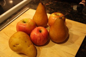 Recipe for Raw, Vegan, Apple Pear Pie Crumble