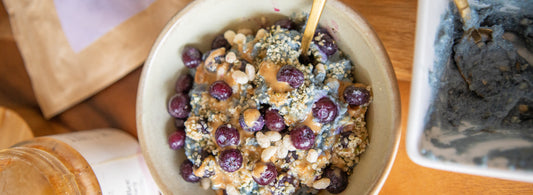 Blue Butterfly Cashew Butter Bowl